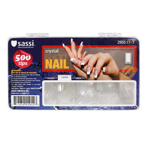 Sassi 500 Tips Crystal Salon Nail - ikatehouse