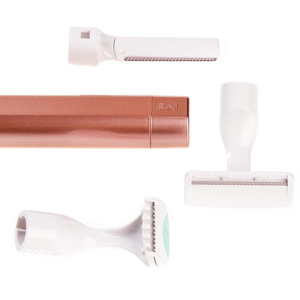About Beauty Sonic Complete Beauty Wand Facial Razor & Exfoliator with 3 Blades - ikatehouse
