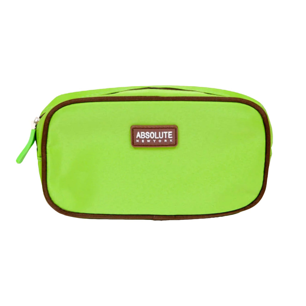 Absolute New York Green Microfiber Makeup Bag - ikatehouse