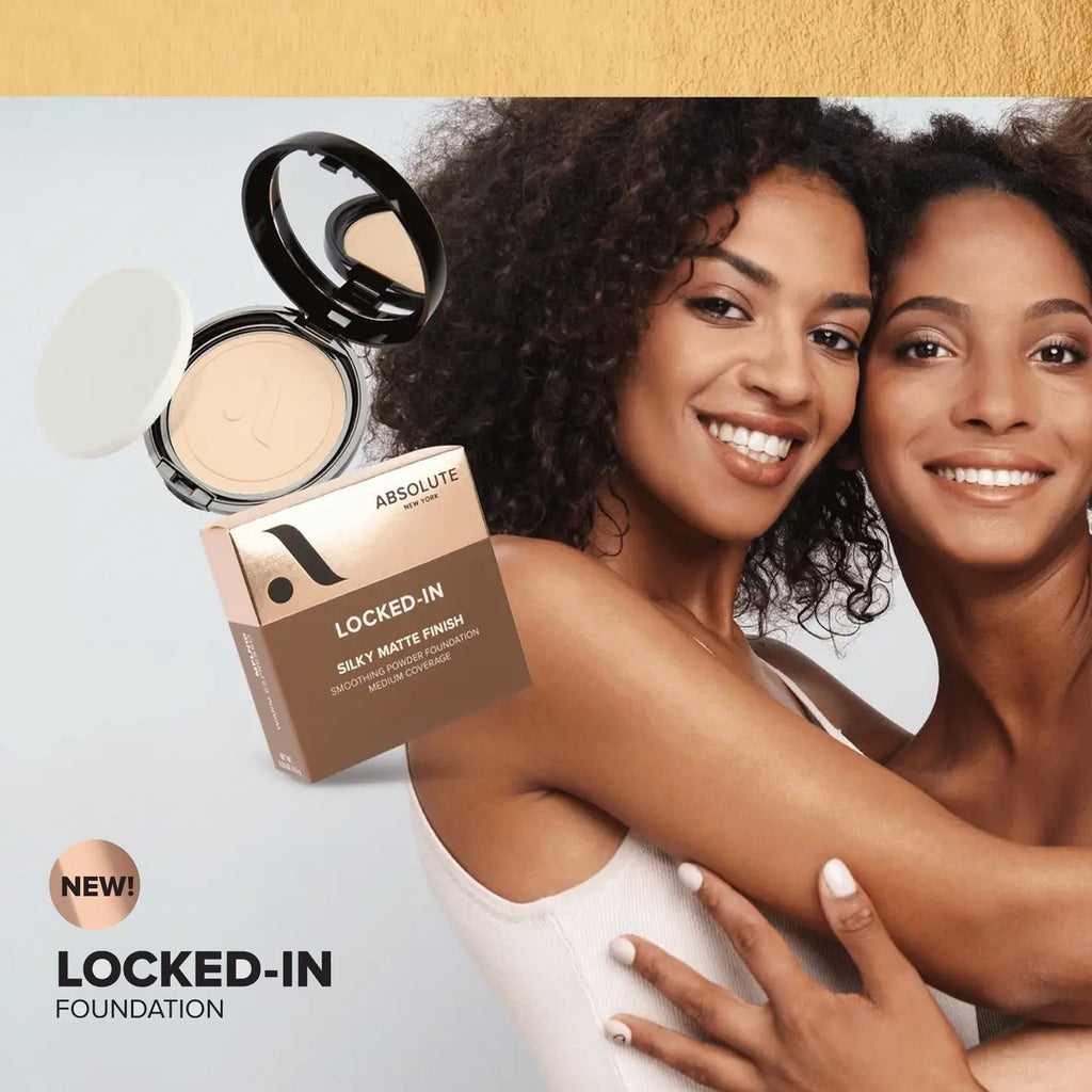 Absolute New York Locked-In Silky Matte Finish Powder Foundation - ikatehouse