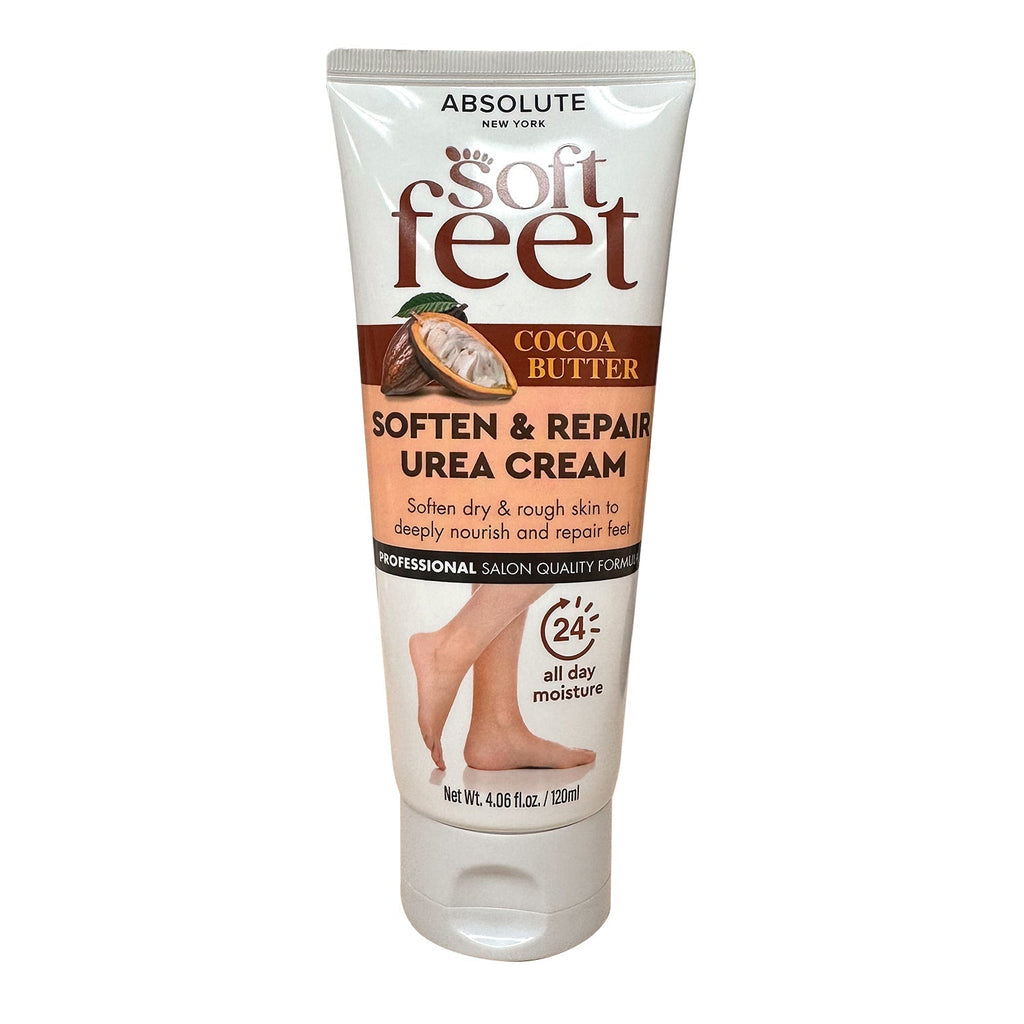 Absolute New York Soft Feet Soften & Repair Urea Foot Cream 4.06oz/ 120ml - ikatehouse