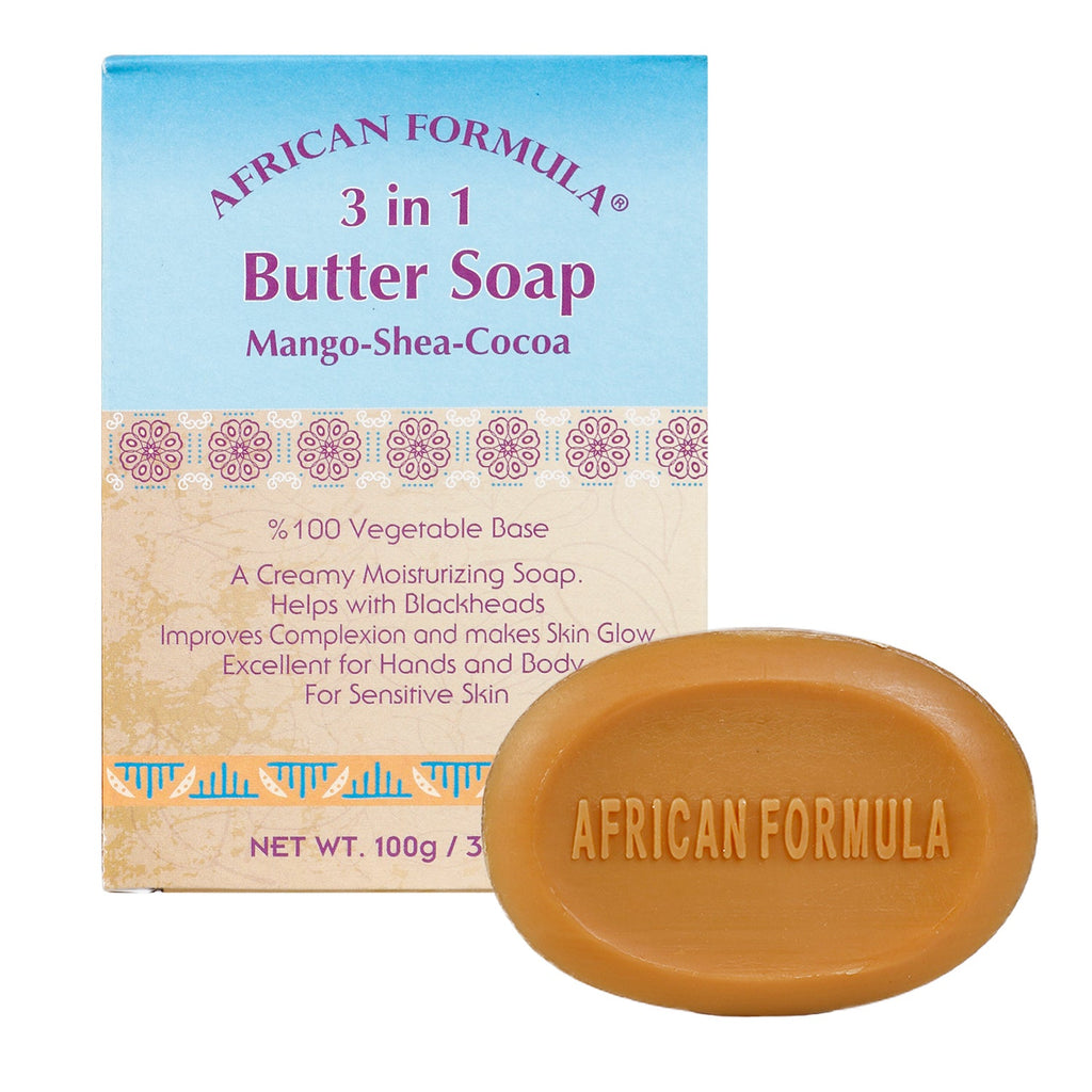 African Formula 3 in 1 Butter Soap Mango Shea Cocoa 3.5oz - ikatehouse