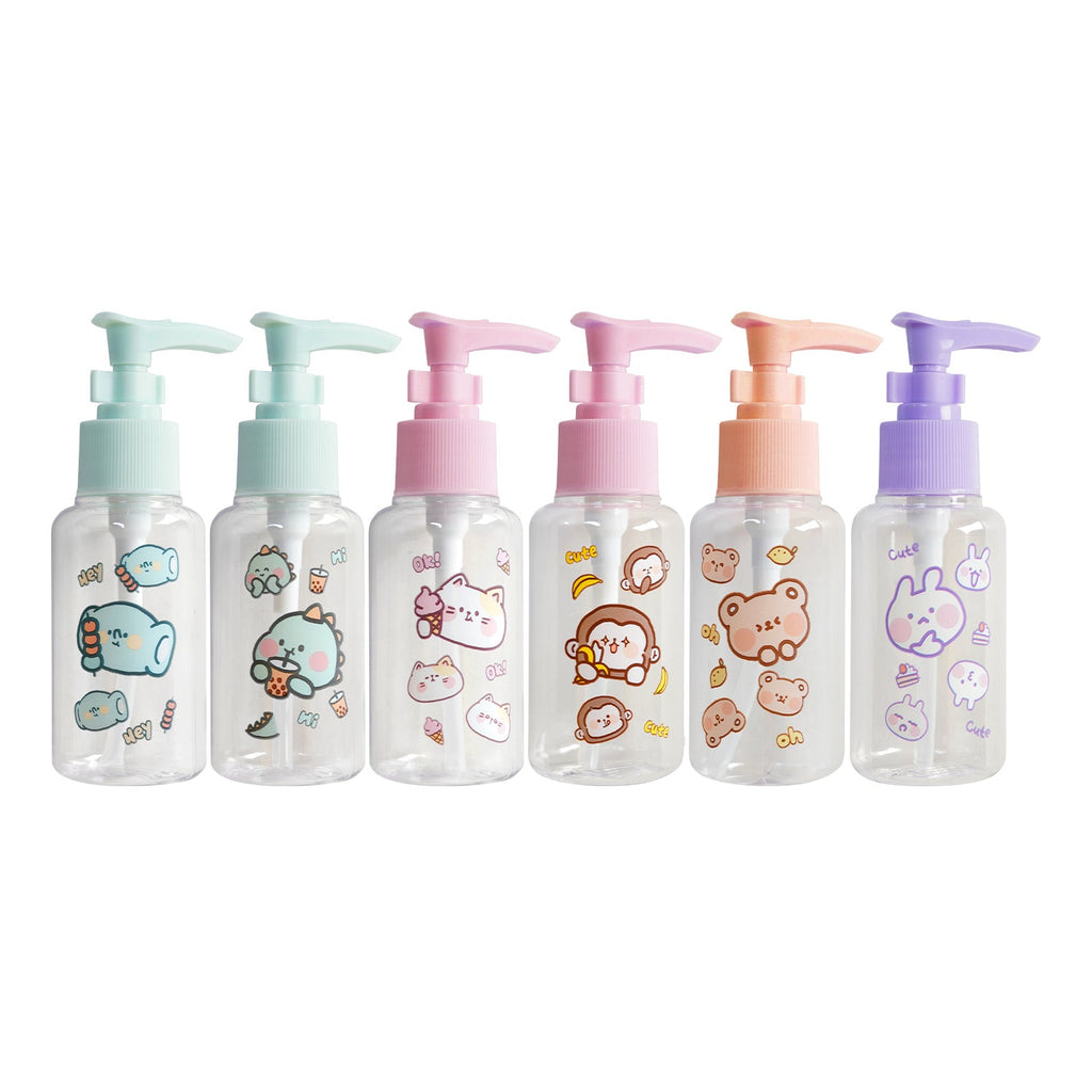 Animal Character Printed Refillable Empty Pump Bottle - ikatehouse