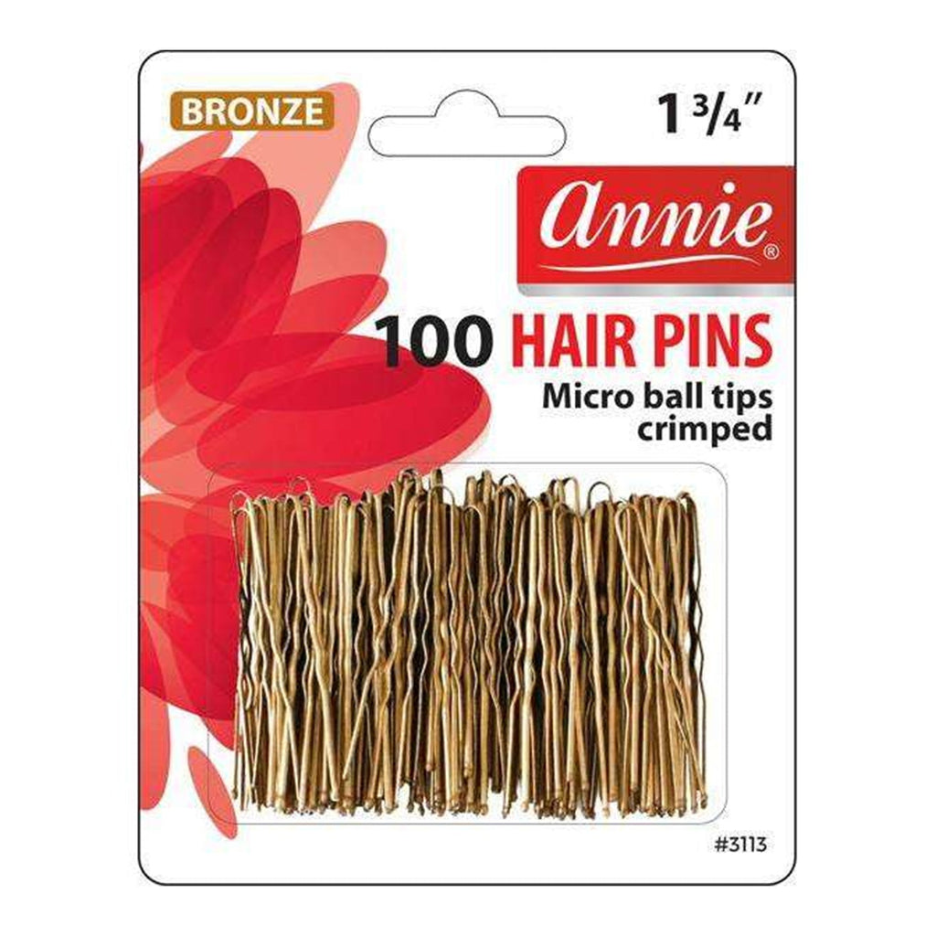 Annie Hair Pins 1 3/4" 100ct Bronze Micro Ball Tipped - ikatehouse