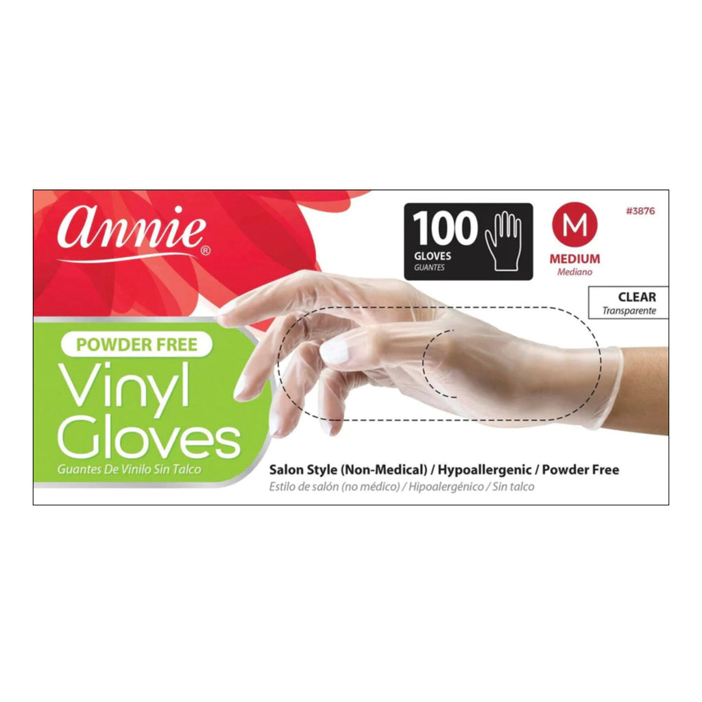 Annie Powder Free Vinyl Gloves Clear - ikatehouse