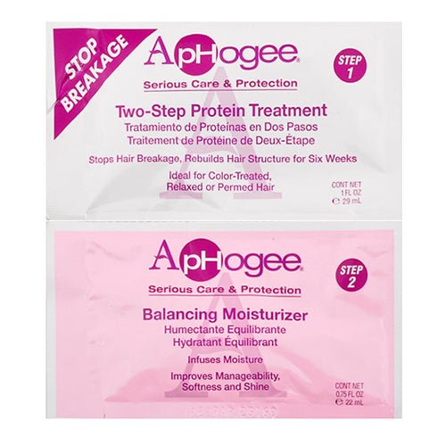 Aphogee Two-Step Protein Treatment & Balancing Moisturizer - ikatehouse
