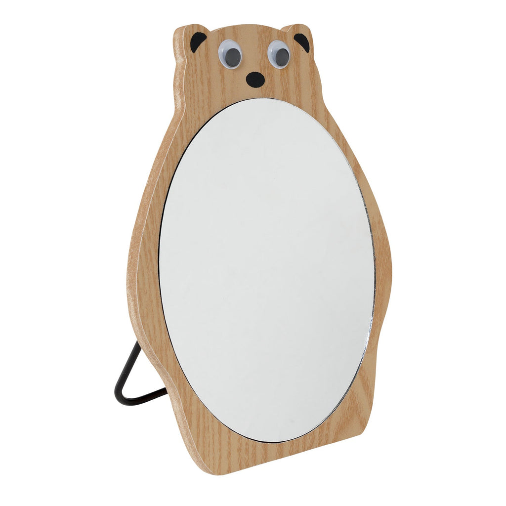 Bear Wooden Table Mirror - ikatehouse