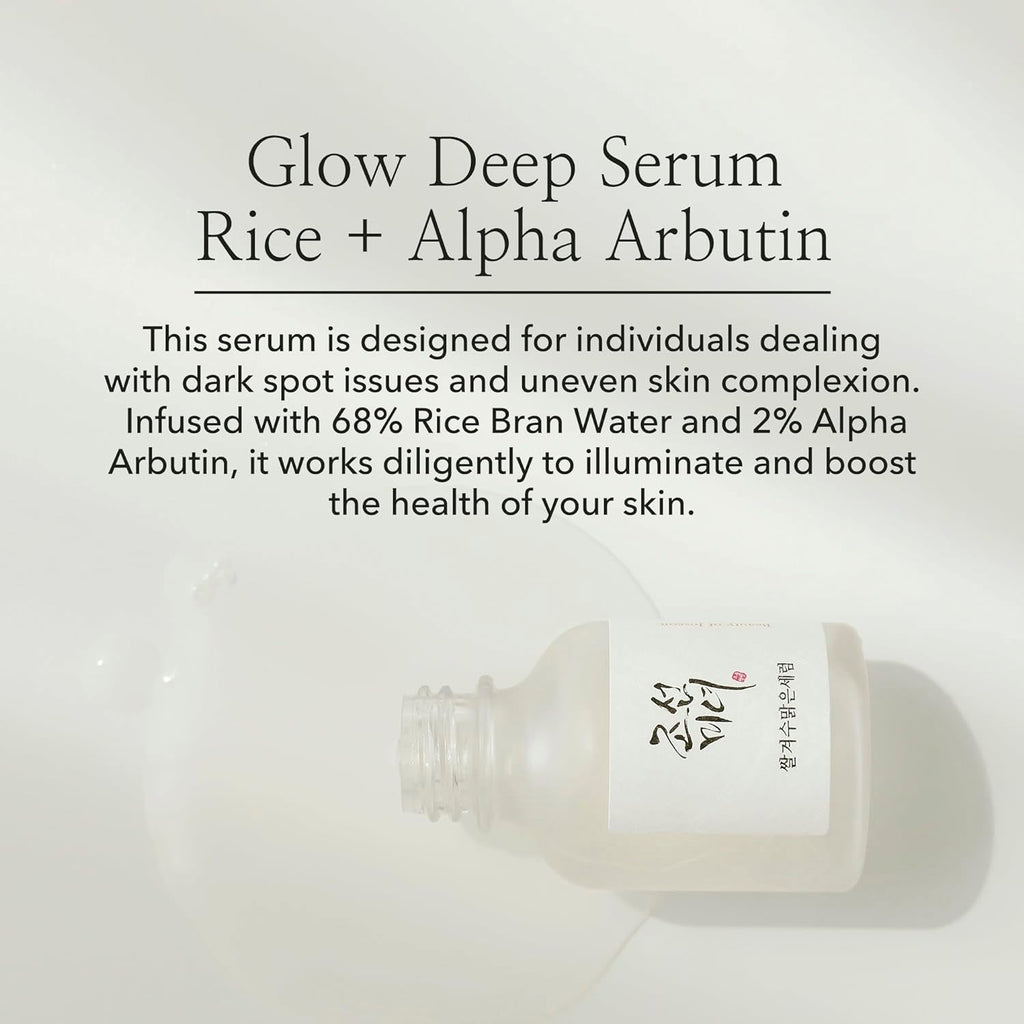 Beauty of Joseon Rice + Alpha-Arbutin Glow Deep Serum 1.01oz/ 30ml - ikatehouse