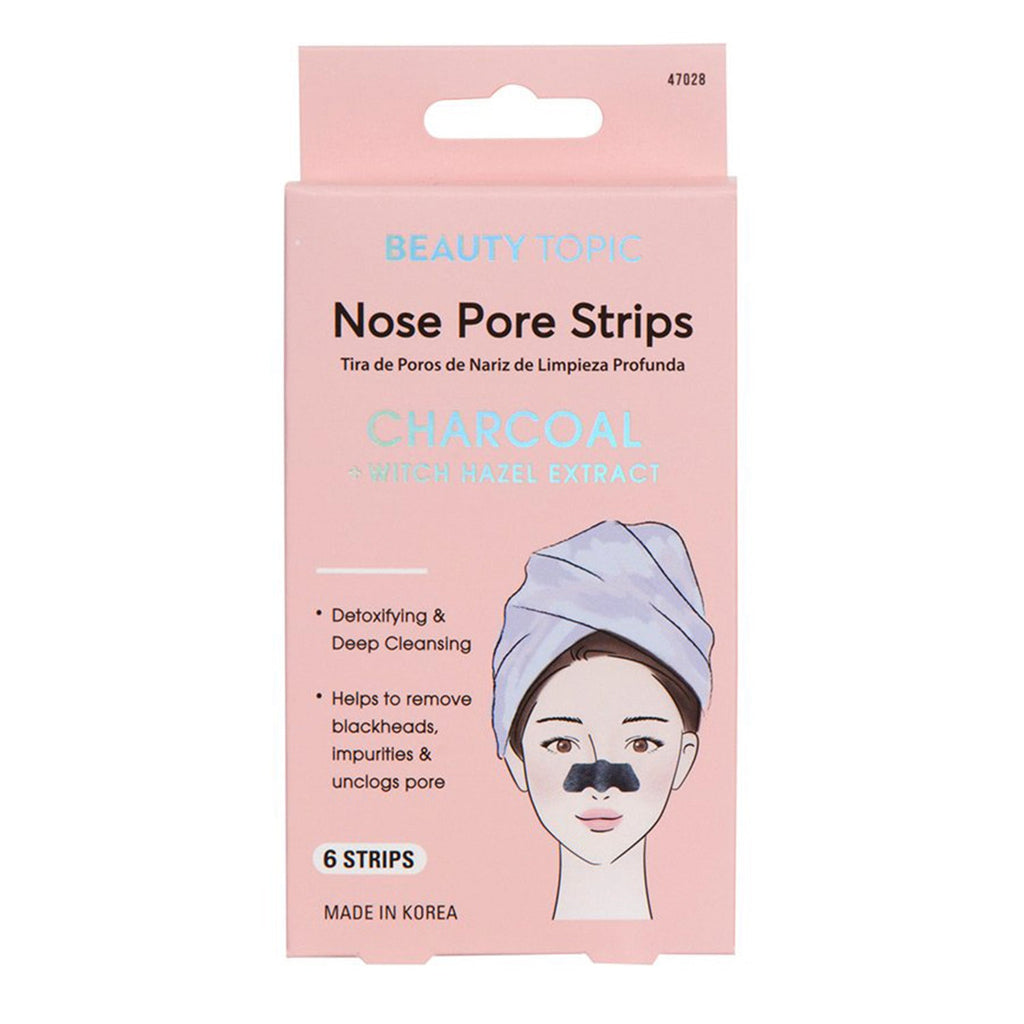 Beauty Topic Charcoal Nose Pore Strips 6 Strips - ikatehouse