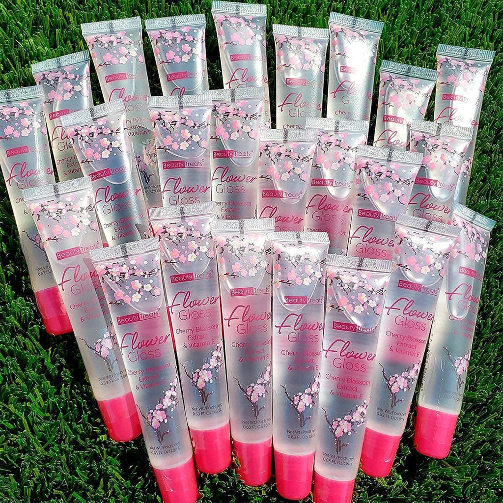 Beauty Treats Flower Gloss Cherry Blossom Extract n Vitamin E 0.63oz - ikatehouse