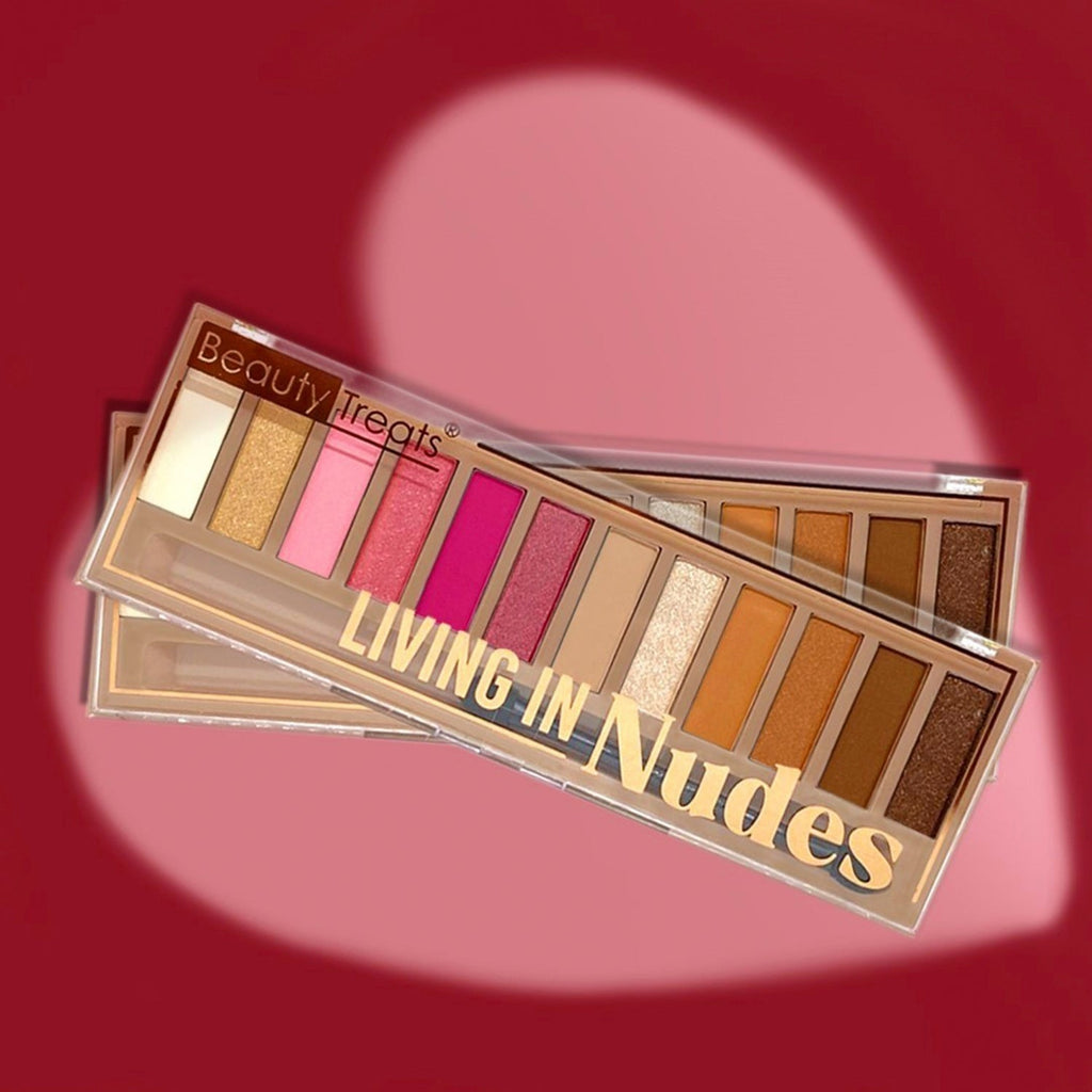 Beauty Treats Living In Nudes Eyeshadow Palette 12 Colors - ikatehouse