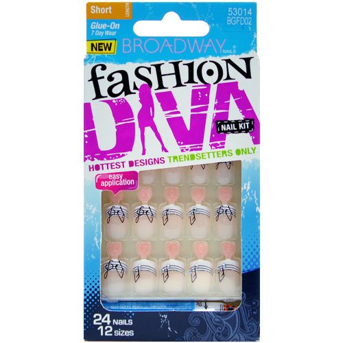 Broadway Fashion Diva 24 Nails in 12 Sizes - ikatehouse