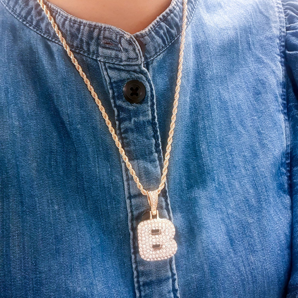 Bubble Initial Necklace - ikatehouse
