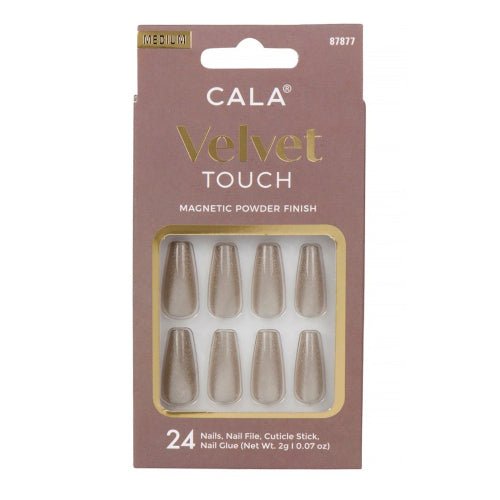 Cala Velvet Touch Magnetic Powder Finish Nails 24 Nails - ikatehouse