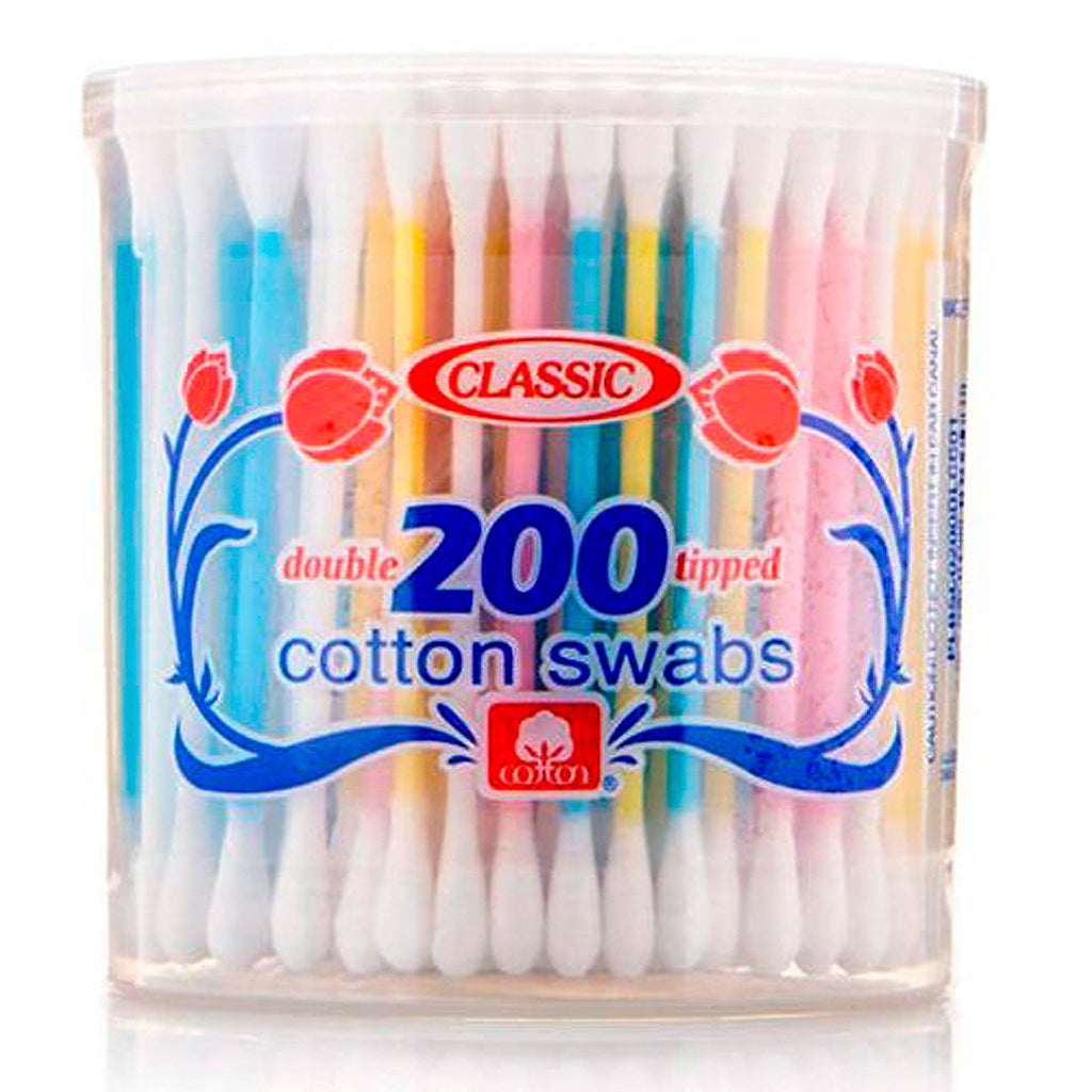 Classic Double Tipped Cotton Swabs 200ct - ikatehouse
