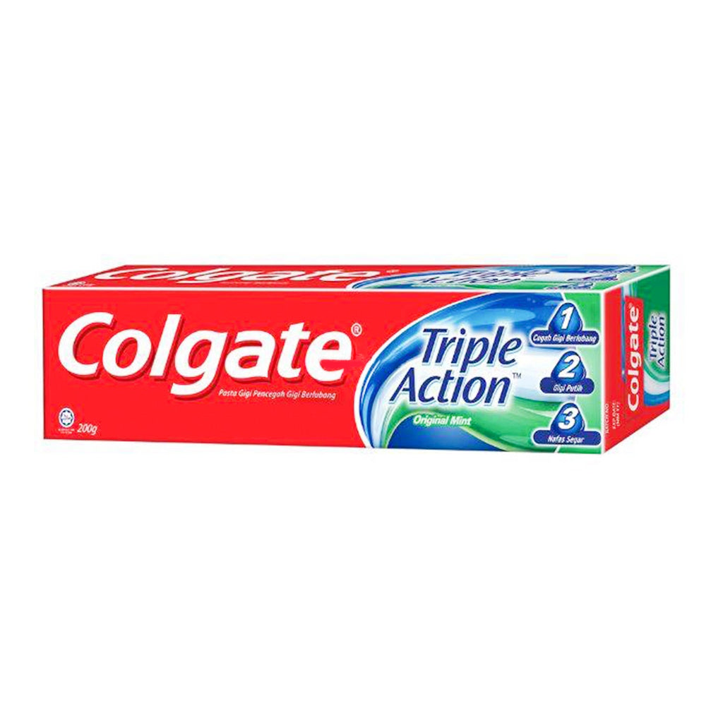 Colgate Triple Action Original Mint Toothpaste 7.05oz/ 200g - ikatehouse