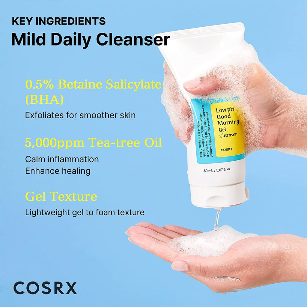 Cosrx Low pH Good Morning Gel Cleanser 5.07oz/ 150ml - ikatehouse