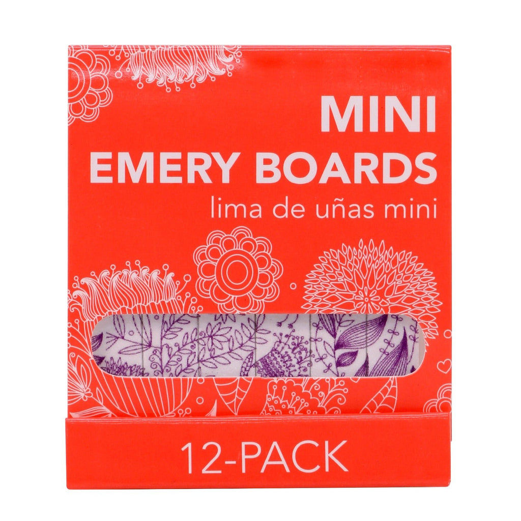 Diane by Fromm Mini Match Book Emery Boards 12Pcs - Assorted Color - ikatehouse