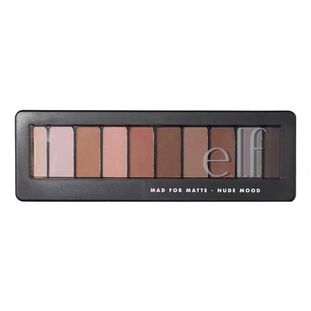 Elf Mad for Matte Eyeshadow Palette Nude Mood 10 Colors - ikatehouse
