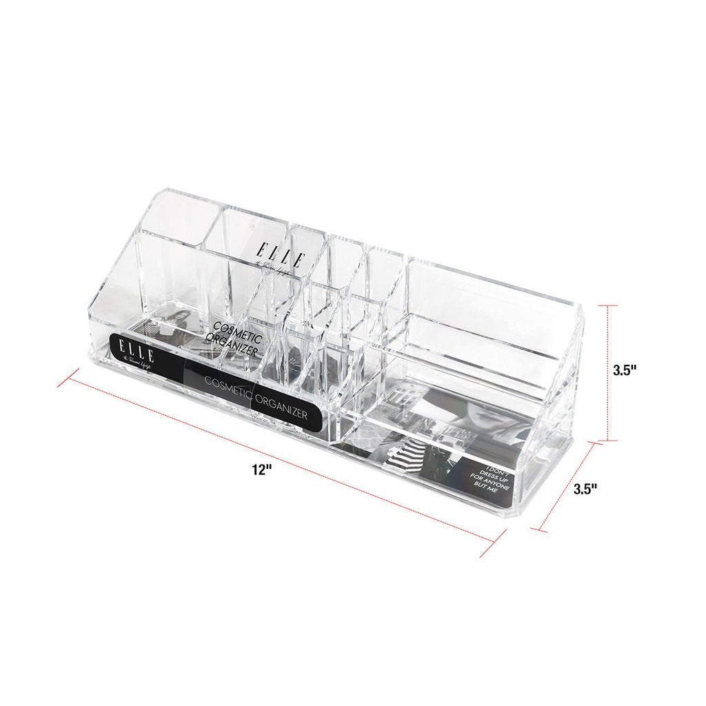 Elle Clear Cosmetic Organizer Multi Compartment - ikatehouse