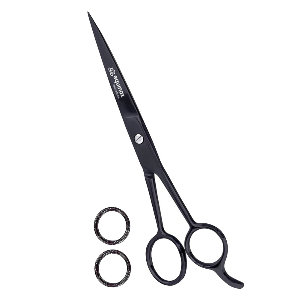 Equinox Professional Razor Edge Hair Cutting Scissor 6.5" Matte Black - ikatehouse