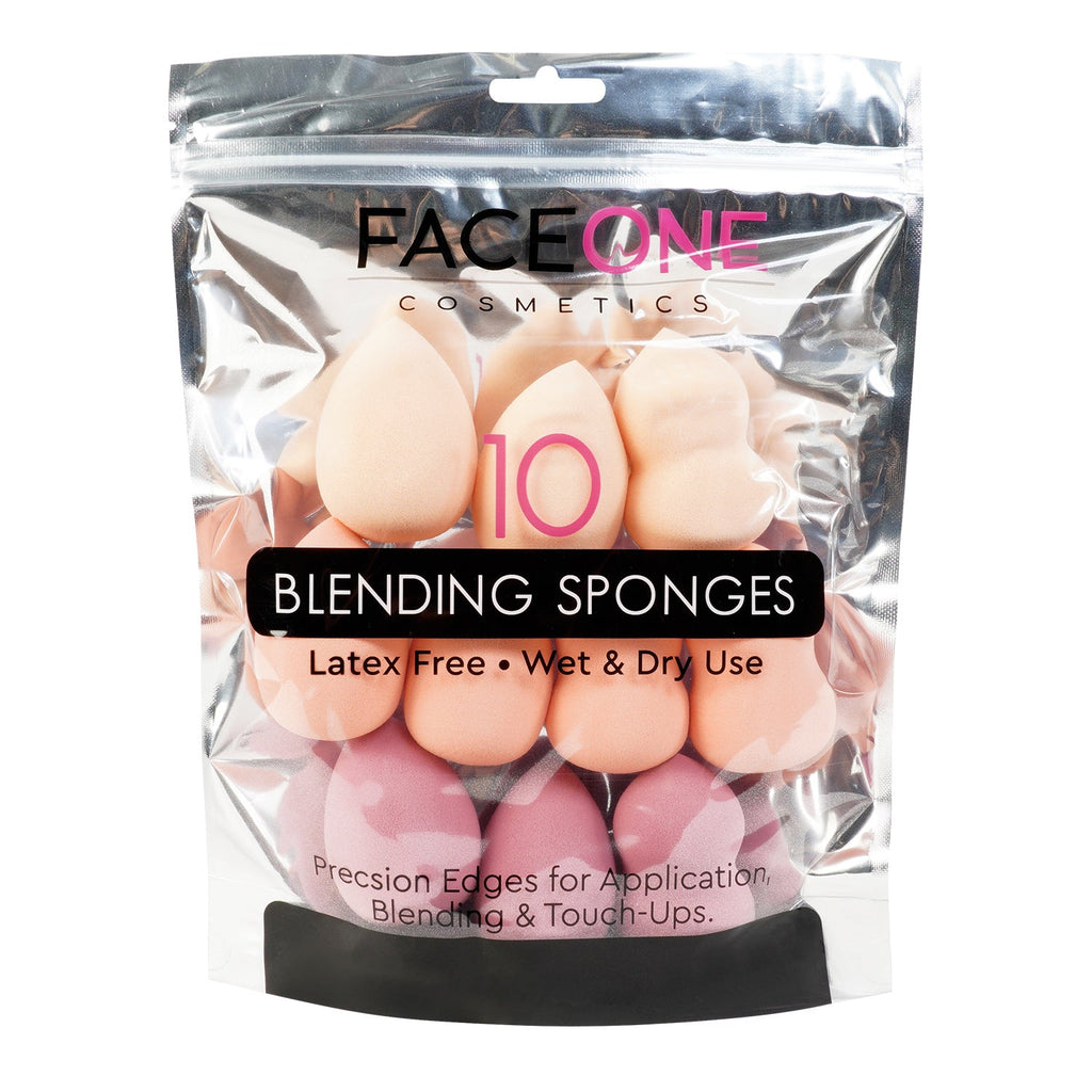 Faceone Cosmetics Blending Sponge 10pcs - ikatehouse
