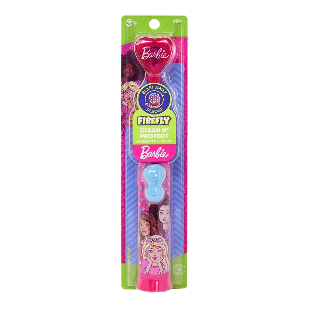 Firefly Barbie Power Clean N Protect Battery Soft Toothbrush with Character Cap - ikatehouse