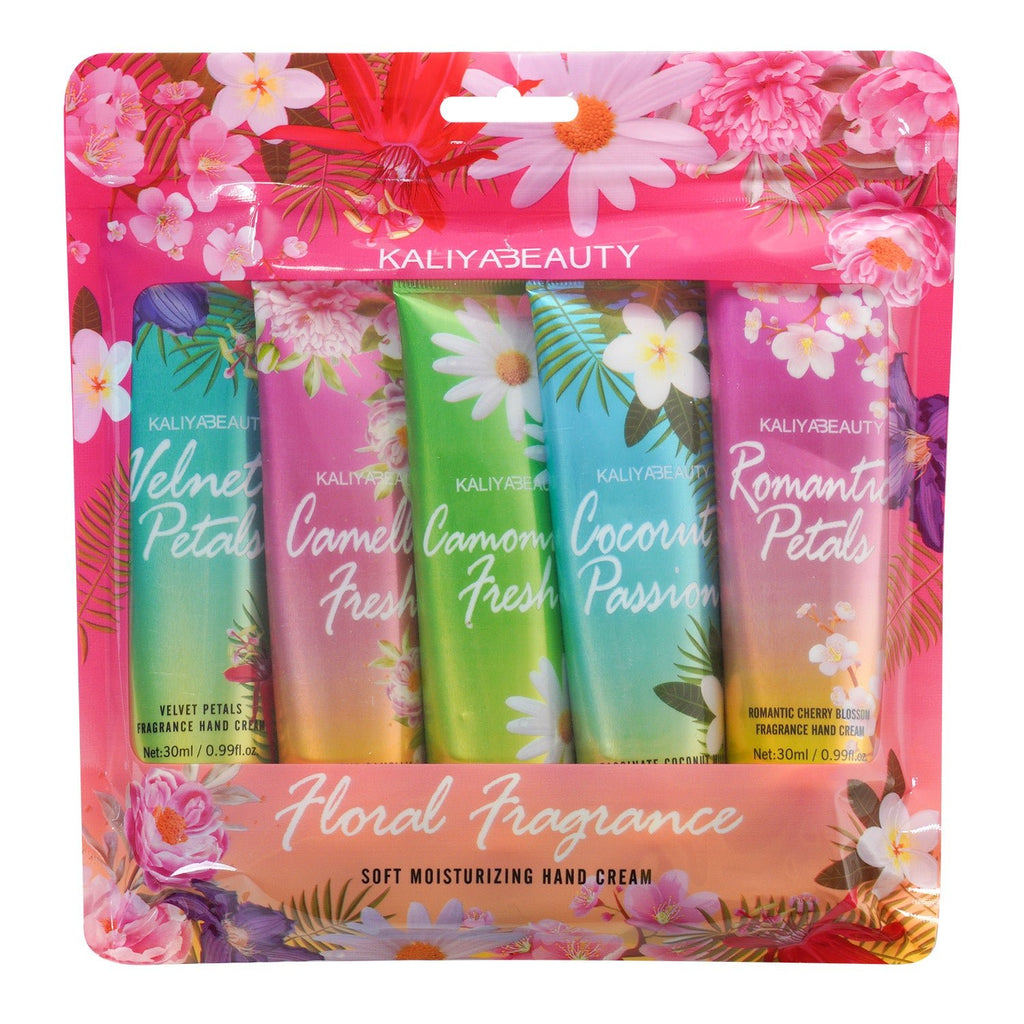 Flower Scent Soft Moisture Hand Cream 5pcs - ikatehouse