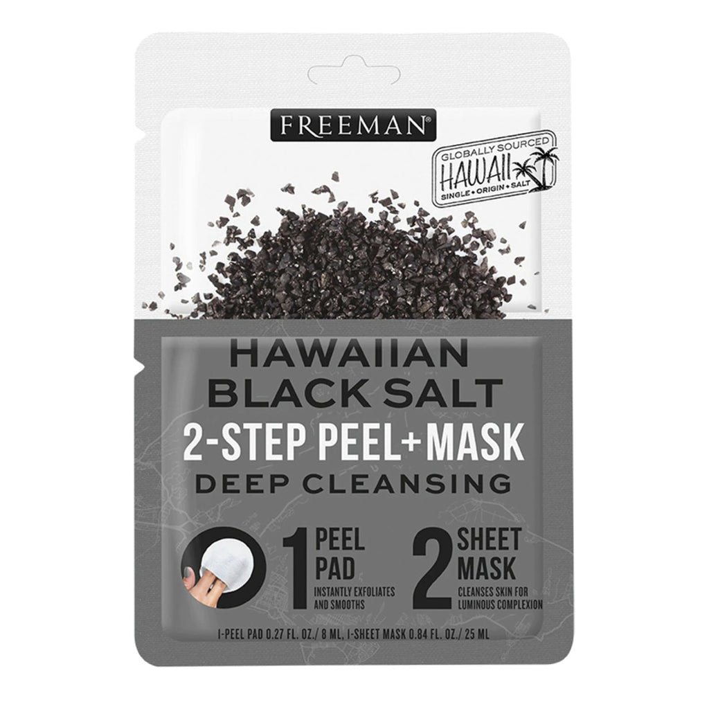 Freeman Hawaiian Black Salt 2-Step Peel Mask - ikatehouse