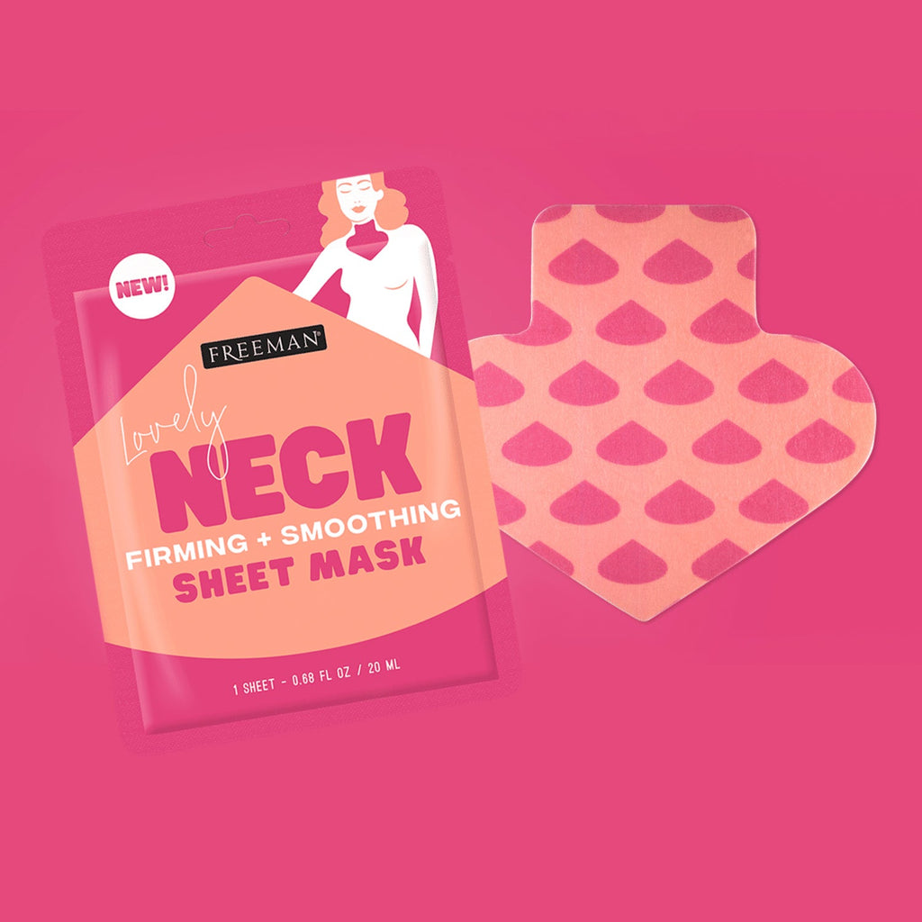 Freeman Lovely Neck Firming + Smoothing Sheet Mask 0.68oz / 20ml - ikatehouse