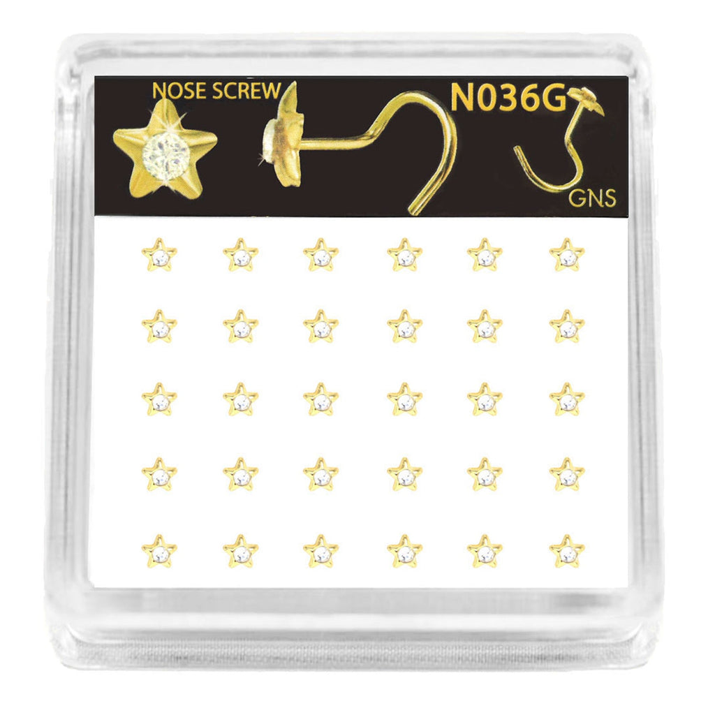 GNS Nose Round Star 30pcs - ikatehouse