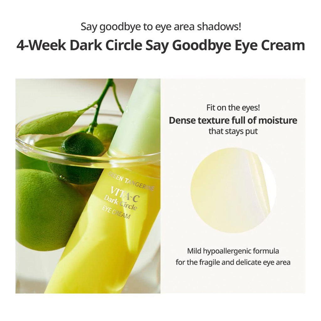 Goodal Green Tangerine Vitamin C Dark Circle Eye Cream 1.01oz/ 30ml - ikatehouse