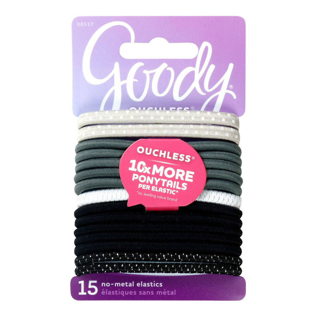 Goody 15 Ouchles No Metal Elastics 10X More Ponytails - ikatehouse