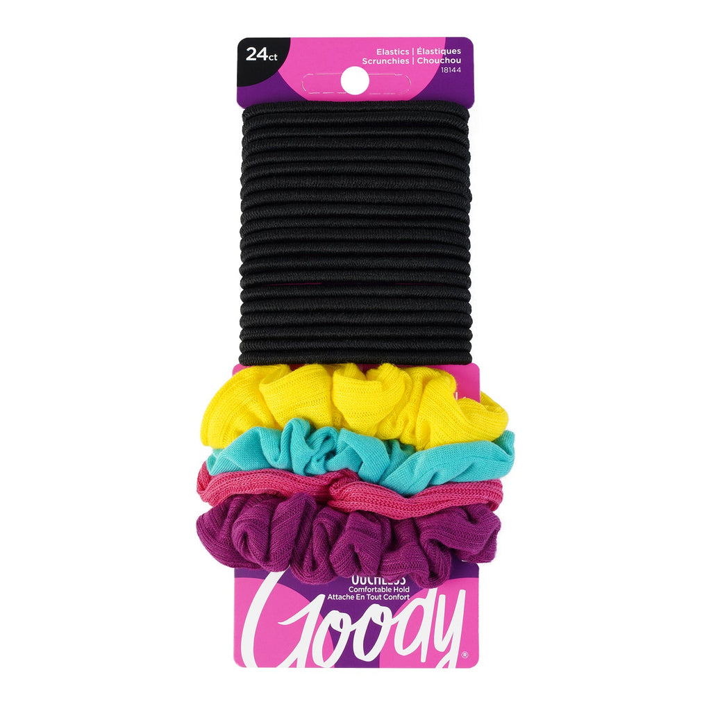 Goody Ouchless Elastics Hair Tie & Scrunchie 24pcs - ikatehouse