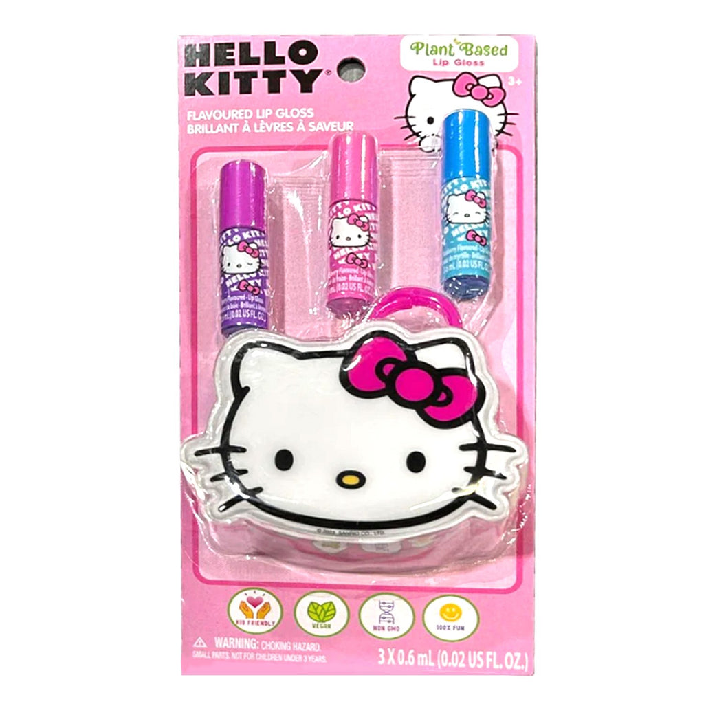Hello Kitty Flavoured Lip Gloss & Mini Pouch Set - ikatehouse