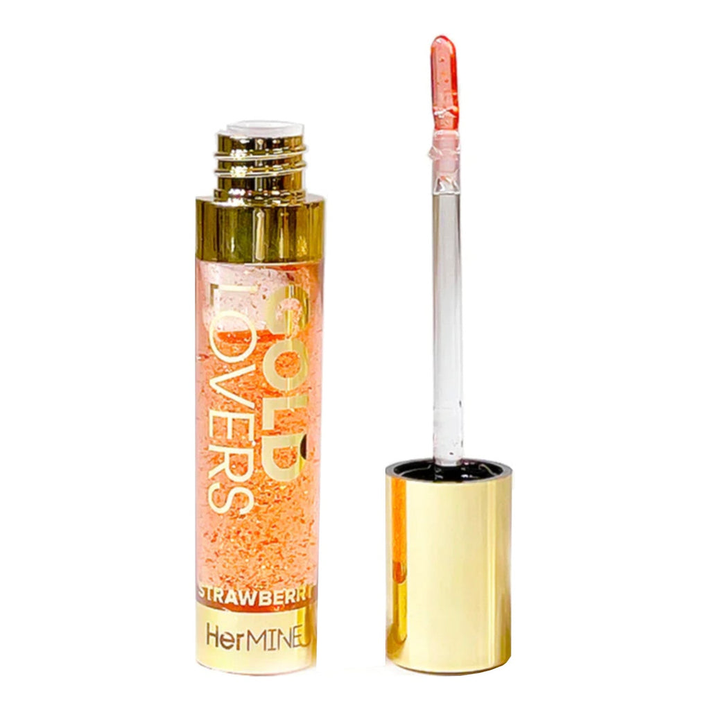 HerMINE Gold Lovers Clear Lip Oil Gloss - ikatehouse