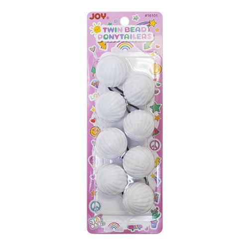 Joy Twin Beads Ponytailers 40mm 4ct - ikatehouse