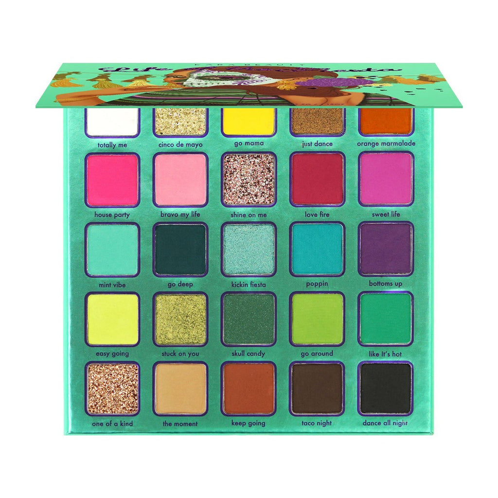 Kara Beauty Skull Candy Collection Life Of The Fiesta Eyeshadow Palette 25 Colors - ikatehouse