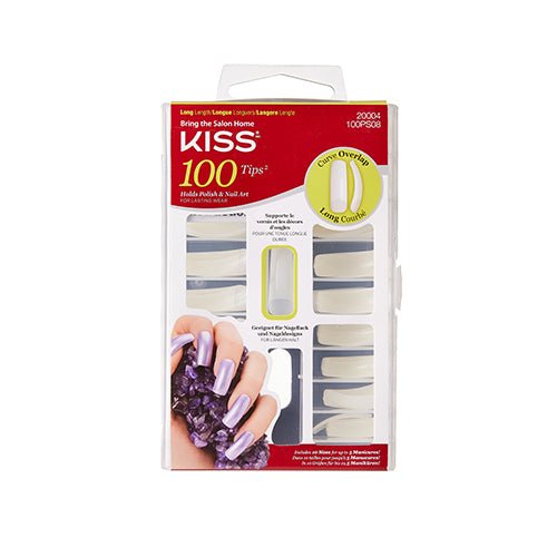 KISS 100 Full-Cover Nails Holds Polish and Nail Art - ikatehouse