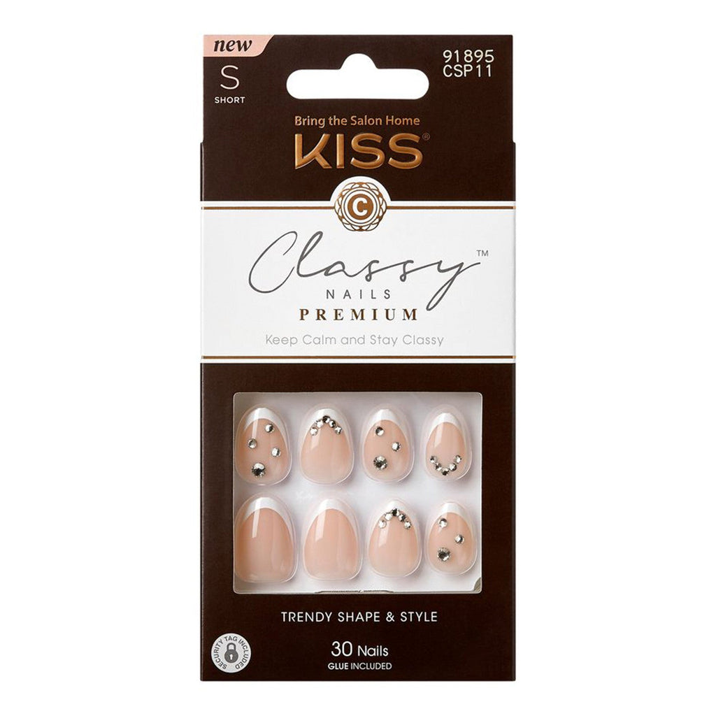 Kiss Classy Nails Premium 30 Nails - ikatehouse