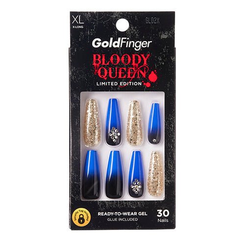 Kiss Gold Finger Halloween Collection Bloody Queen 30 Nails - ikatehouse