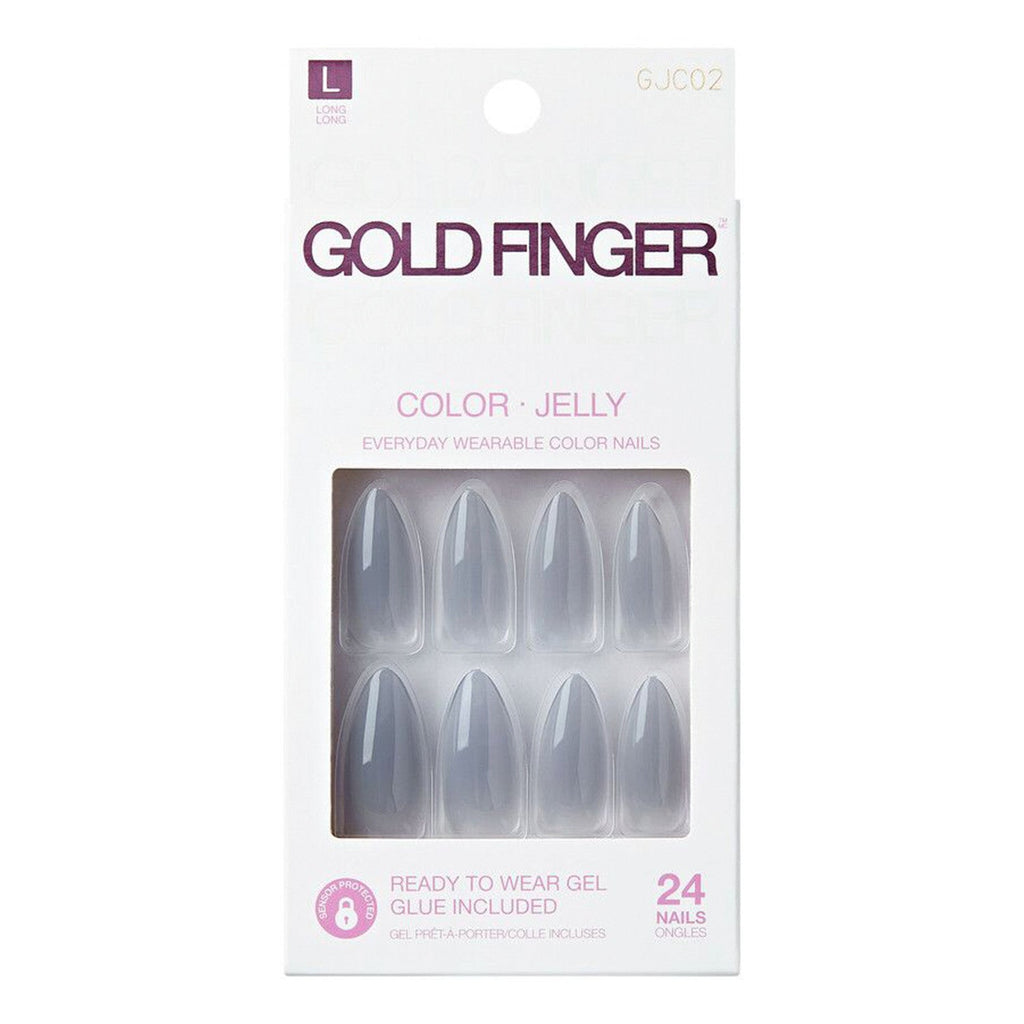Kiss Gold Finger Jelly Color 24 Nails - ikatehouse