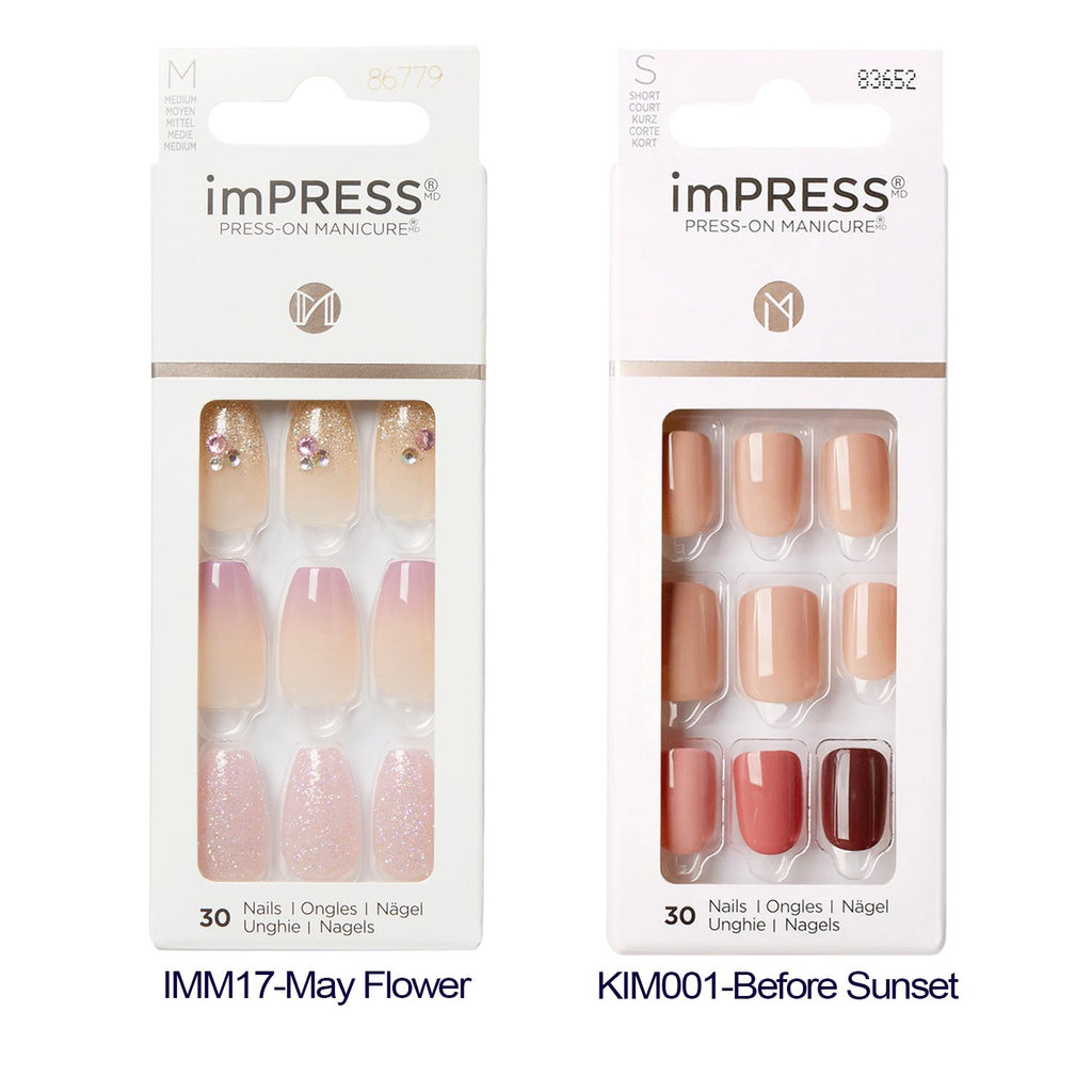 Kiss imPRESS Press-On Manicure 30 Nails - ikatehouse