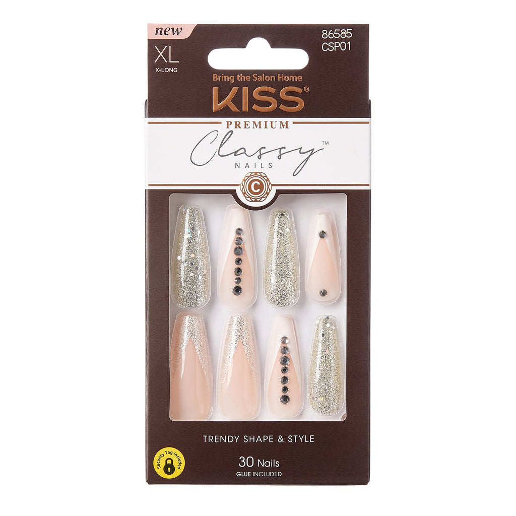 Kiss Premium Classy Nail 30 Nails Extra Long - ikatehouse