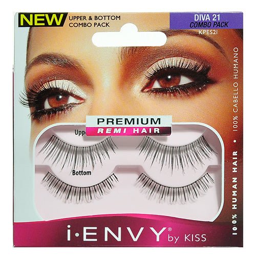 Kiss Premium Remi Hair Eyelashes Double Pack - ikatehouse