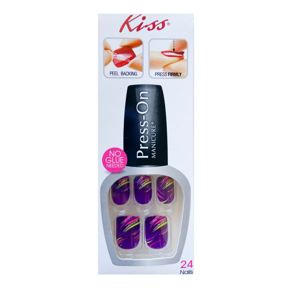 Kiss Press-on Manicure Short Length 24 Nails - ikatehouse