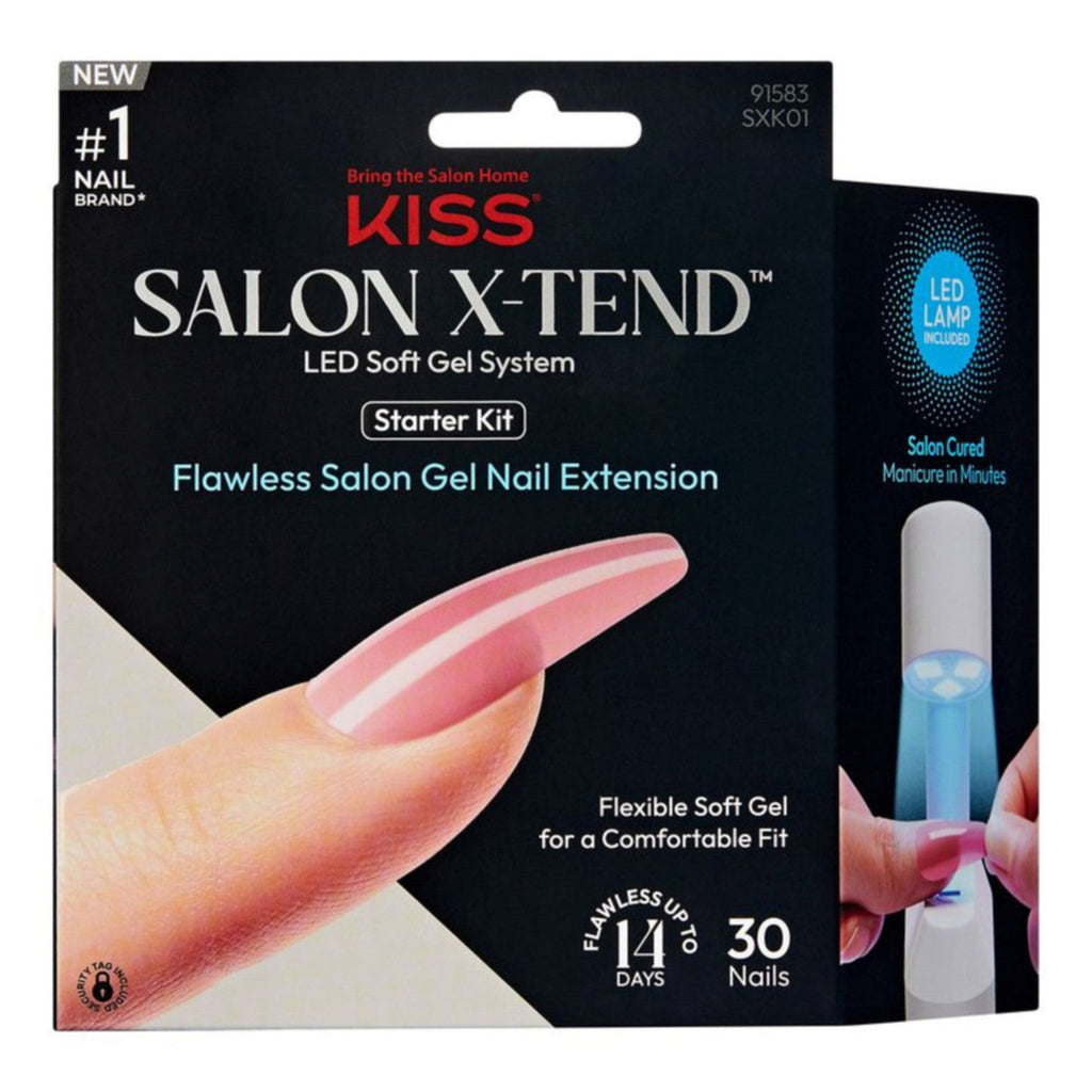 Kiss Salon X-Tend Flawless Salon Gel Nail Extension Starter Kit - ikatehouse