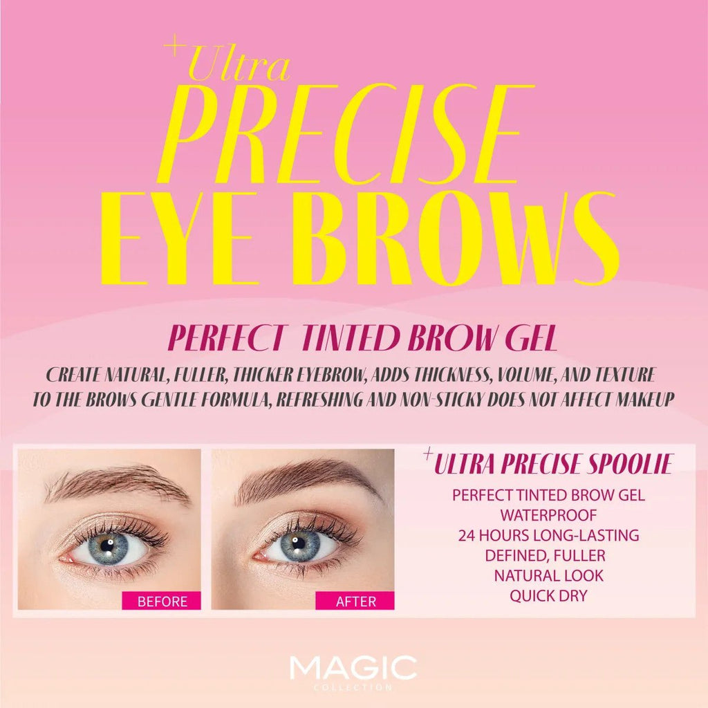 Magic Collection Ultra Precise Eye Brows Tinted Brow Gel Clear 0.135oz/ 4ml - ikatehouse