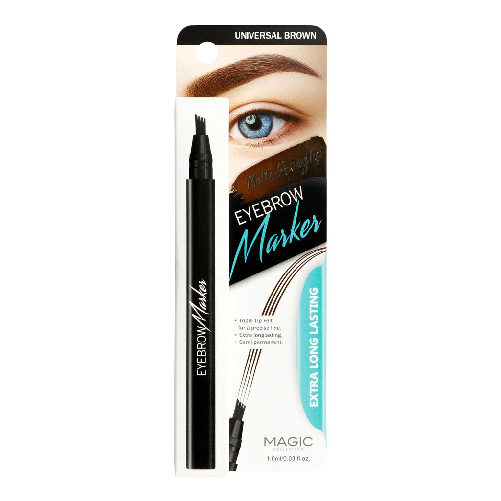 Magic Eyebrow Marker Extra Long Lasting Universal Brown 0.3oz - ikatehouse
