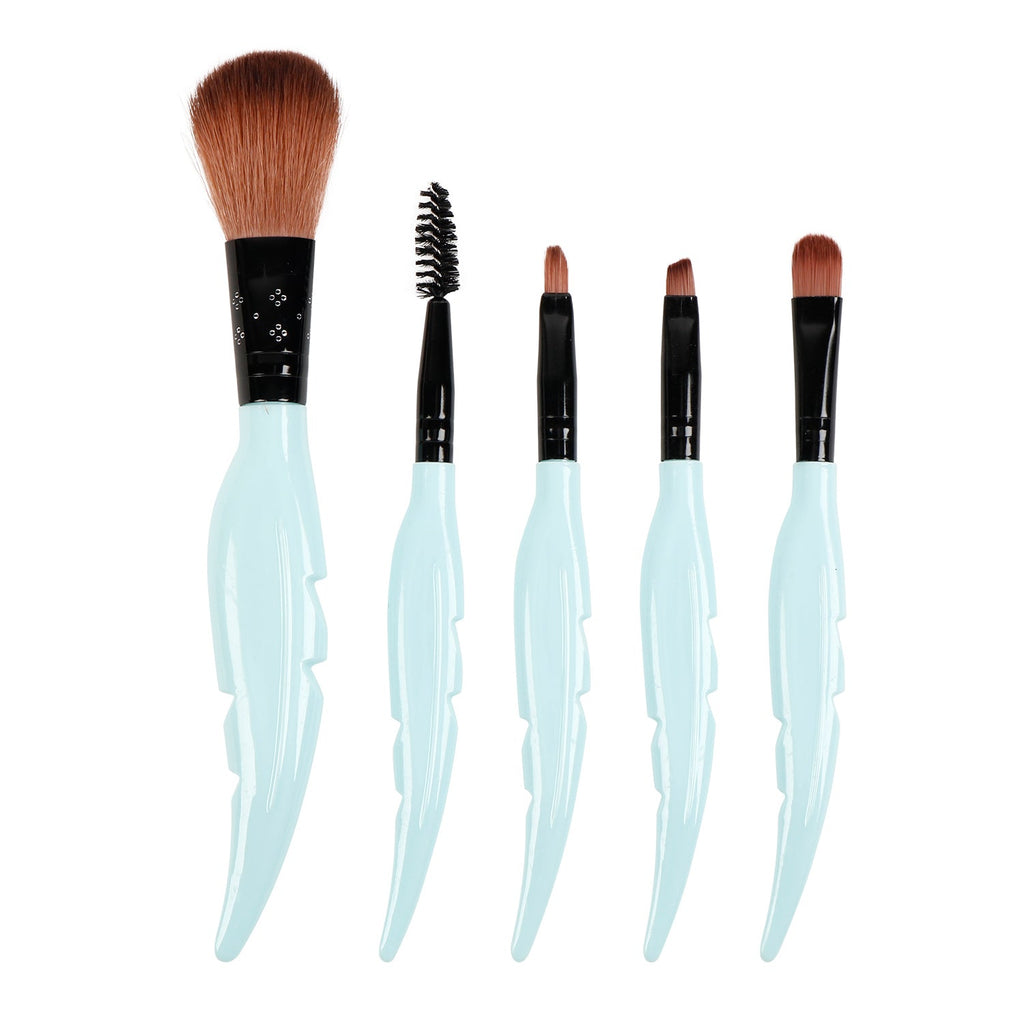 Mint Leaf Makeup Brush Kit 5pcs - ikatehouse